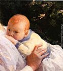 Joseph Rodefer De Camp Famous Paintings - Theodore Lambert DeCamp as an Infant